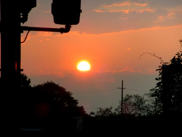 夕日