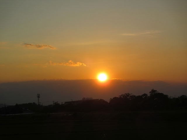 夕日