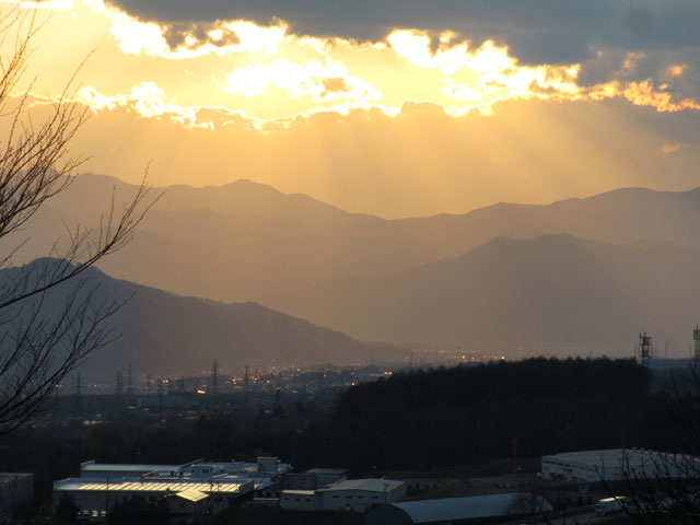 夕日